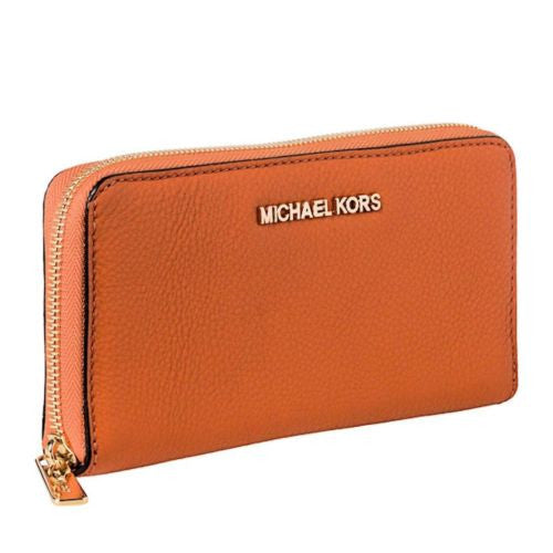 Michael Kors Jet Set Continental Zip Around Saffiano Leather Wallet iPhone Case