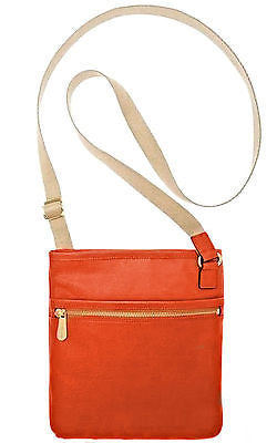 Michael Kors Jet Set Saffiano Leather Large Messenger Crossbody Bag Tangerine