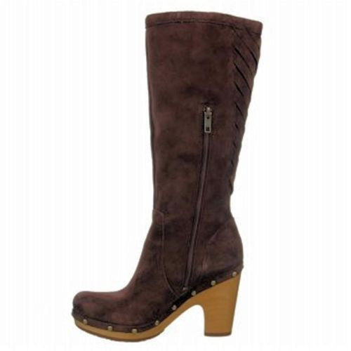 UGG Australia Rumer Suede Mid High Chocolate Lattice Weave Stud Boots ON SALE